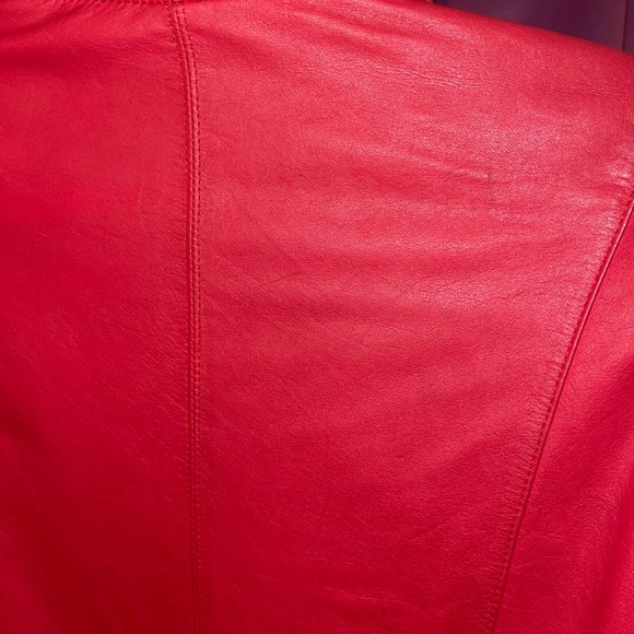 Red Avanti Leather Jacket - Picture 10 of 10